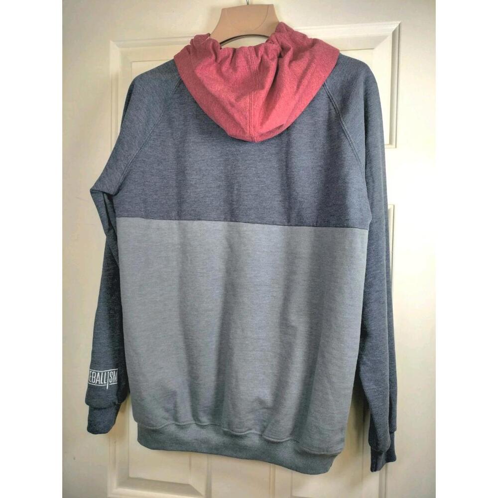 Baseballism Americana Hoodie Men's S Gray Believe In Baseball USA - Picture 2 of 16